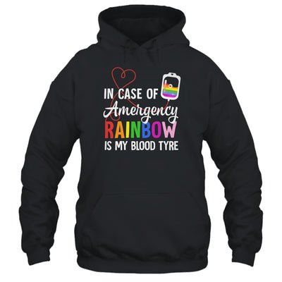 Pride Month Rainbow is My Blood Type LGBT Flag Shirt & Tank Top | siriusteestore