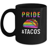 Pride Tacos LGBT LGBTQ Gay Pride Rainbow Flag Taco Lover Mug | siriusteestore