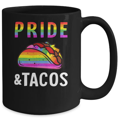 Pride Tacos LGBT LGBTQ Gay Pride Rainbow Flag Taco Lover Mug | siriusteestore