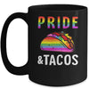 Pride Tacos LGBT LGBTQ Gay Pride Rainbow Flag Taco Lover Mug | siriusteestore