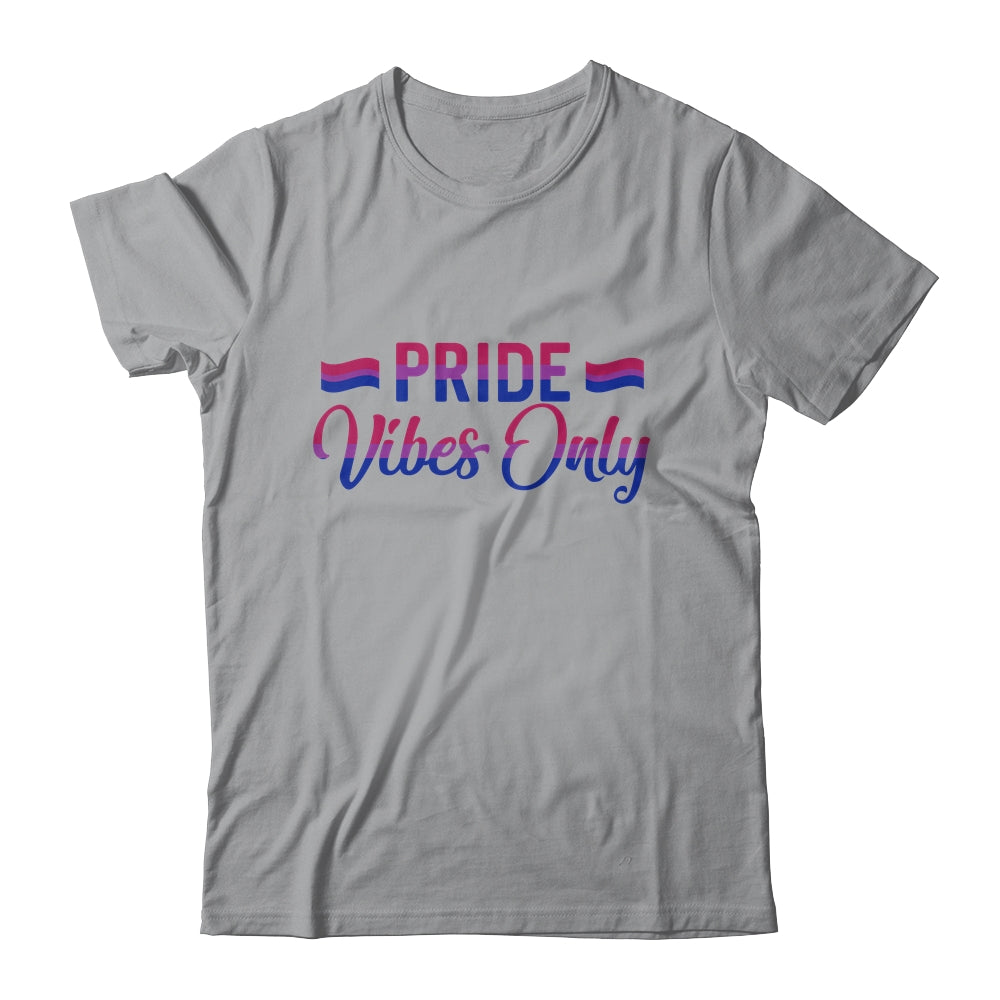 Pride Vibes Only Bisexual LGBTQIA Love Men Women Rainbow Shirt & Tank Top | siriusteestore