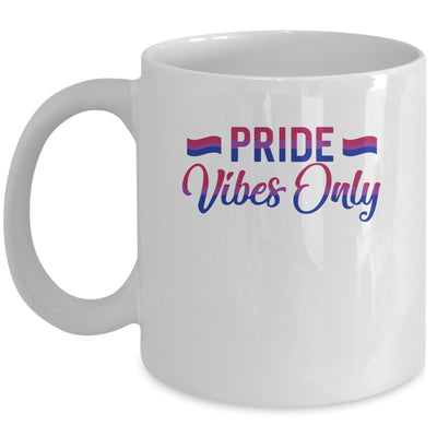 Pride Vibes Only Bisexual LGBTQIA Love Men Women Rainbow Mug | siriusteestore