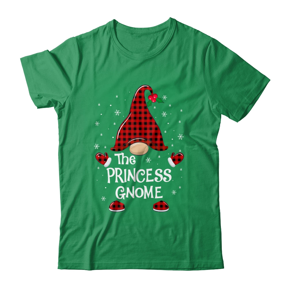 Princess Gnome Buffalo Plaid Matching Christmas Pajama Gift Shirt & Sweatshirt | siriusteestore