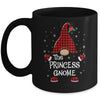Princess Gnome Buffalo Plaid Matching Christmas Pajama Gift Mug | siriusteestore