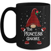 Princess Gnome Buffalo Plaid Matching Christmas Pajama Gift Mug | siriusteestore