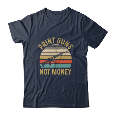 Print Guns Not Money Retro Sunset Vintage Distressed Shirt & Hoodie | siriusteestore