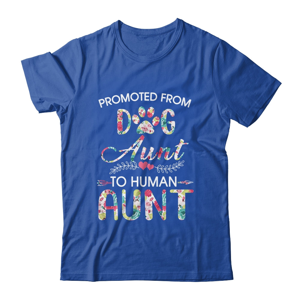 Promoted From Dog Aunt To Human Aunt Dog Lovers Shirt & Tank Top | siriusteestore