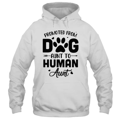 Promoted From Dog Aunt To Human Aunt Mother's Day Shirt & Tank Top | siriusteestore