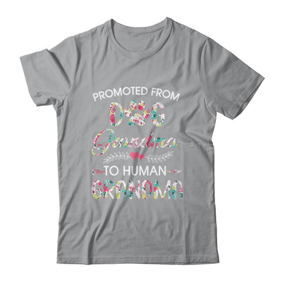 Promoted From Dog Grandma To Human Grandma Dog Lovers Shirt & Tank Top | siriusteestore