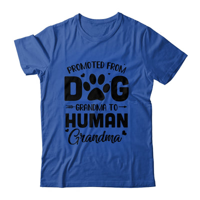 Promoted From Dog Grandma To Human Grandma Mother's Day Shirt & Tank Top | siriusteestore