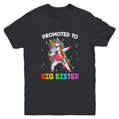 Promoted To Big Sister Again Dabbing Unicorn Cute Unicorn Youth Shirt | siriusteestore