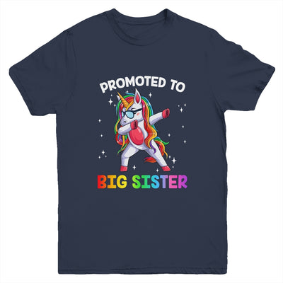 Promoted To Big Sister Again Dabbing Unicorn Cute Unicorn Youth Shirt | siriusteestore