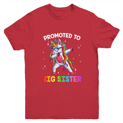 Promoted To Big Sister Again Dabbing Unicorn Cute Unicorn Youth Shirt | siriusteestore