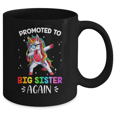 Promoted To Big Sister Dabbing Unicorn Older Sister Mug | siriusteestore