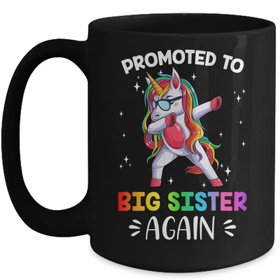 Promoted To Big Sister Dabbing Unicorn Older Sister Mug | siriusteestore