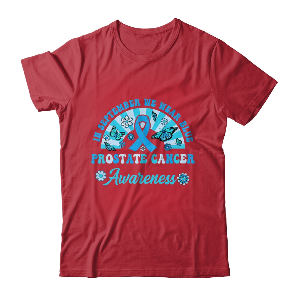 Prostate Cancer Awareness In September We Wear Blue Groovy Shirt & Hoodie | siriusteestore