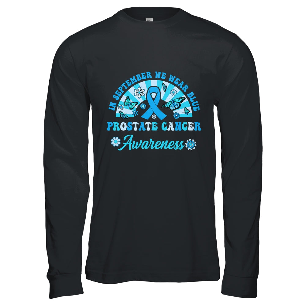 Prostate Cancer Awareness In September We Wear Blue Groovy Shirt & Hoodie | siriusteestore