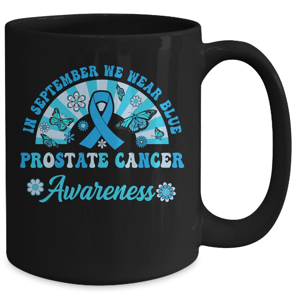 Prostate Cancer Awareness In September We Wear Blue Groovy Mug | siriusteestore