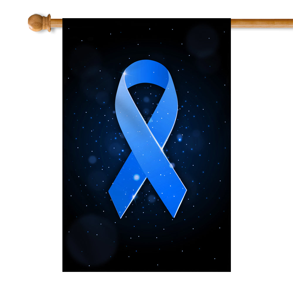 Prostate Cancer Colon Cancer Diabetes Awareness Flag Blue Ribbon | siriusteestore