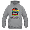 Proud Auntie Messy Bun LGBT Auntie LGBT Gay Pride Rainbow Shirt & Tank Top | siriusteestore