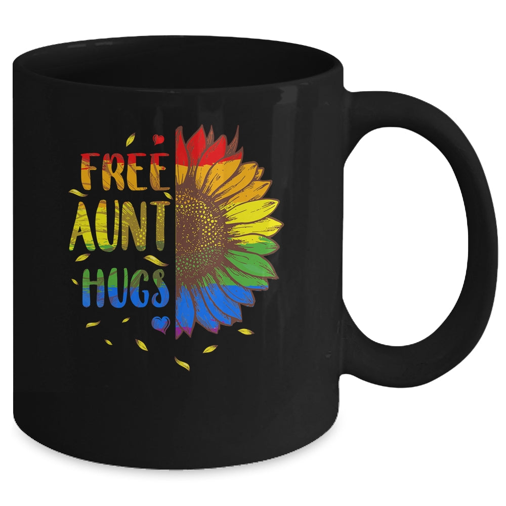 Proud LGBT Free Aunt Hugs LGBT Costume LGBT Gay Pride Mug | siriusteestore