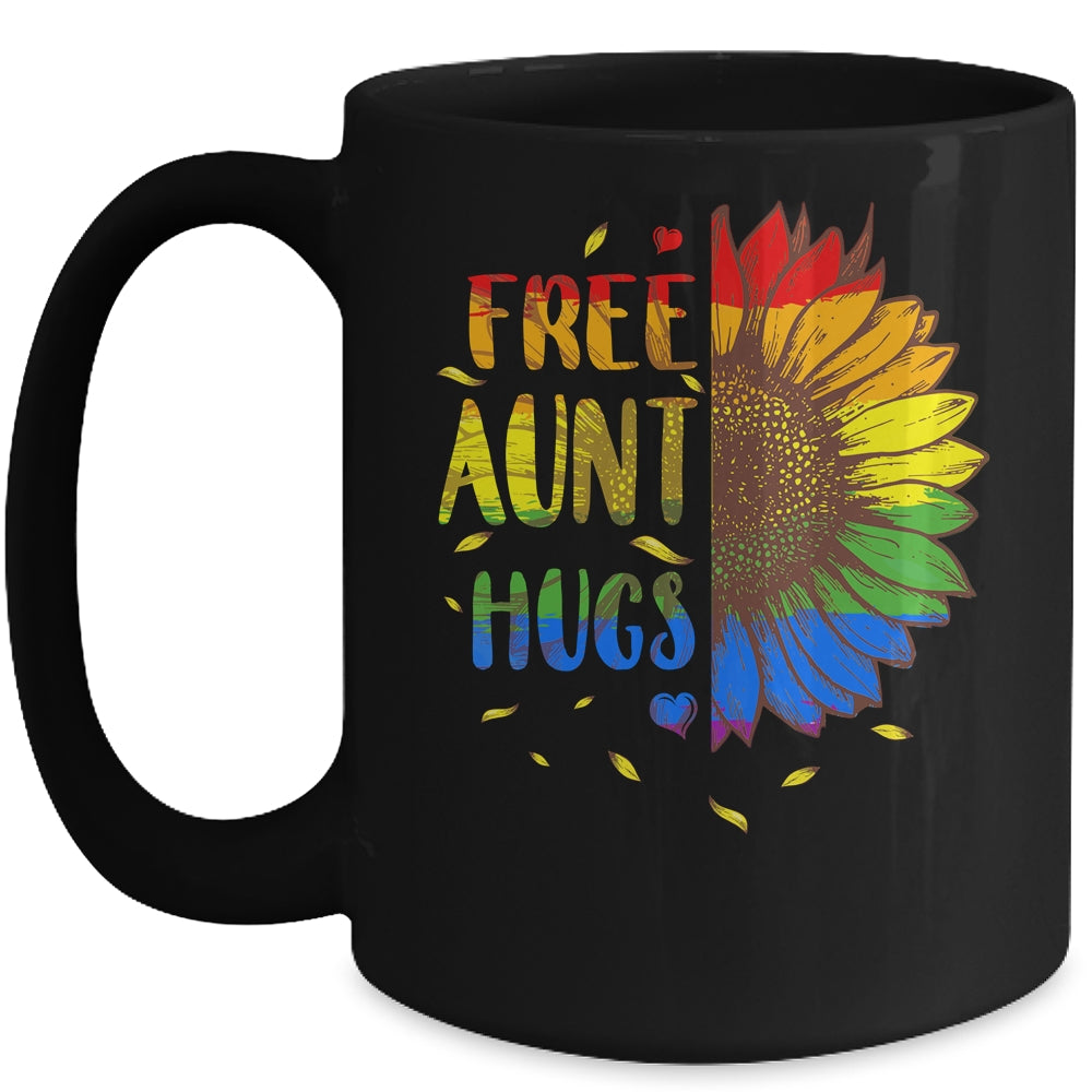 Proud LGBT Free Aunt Hugs LGBT Costume LGBT Gay Pride Mug | siriusteestore