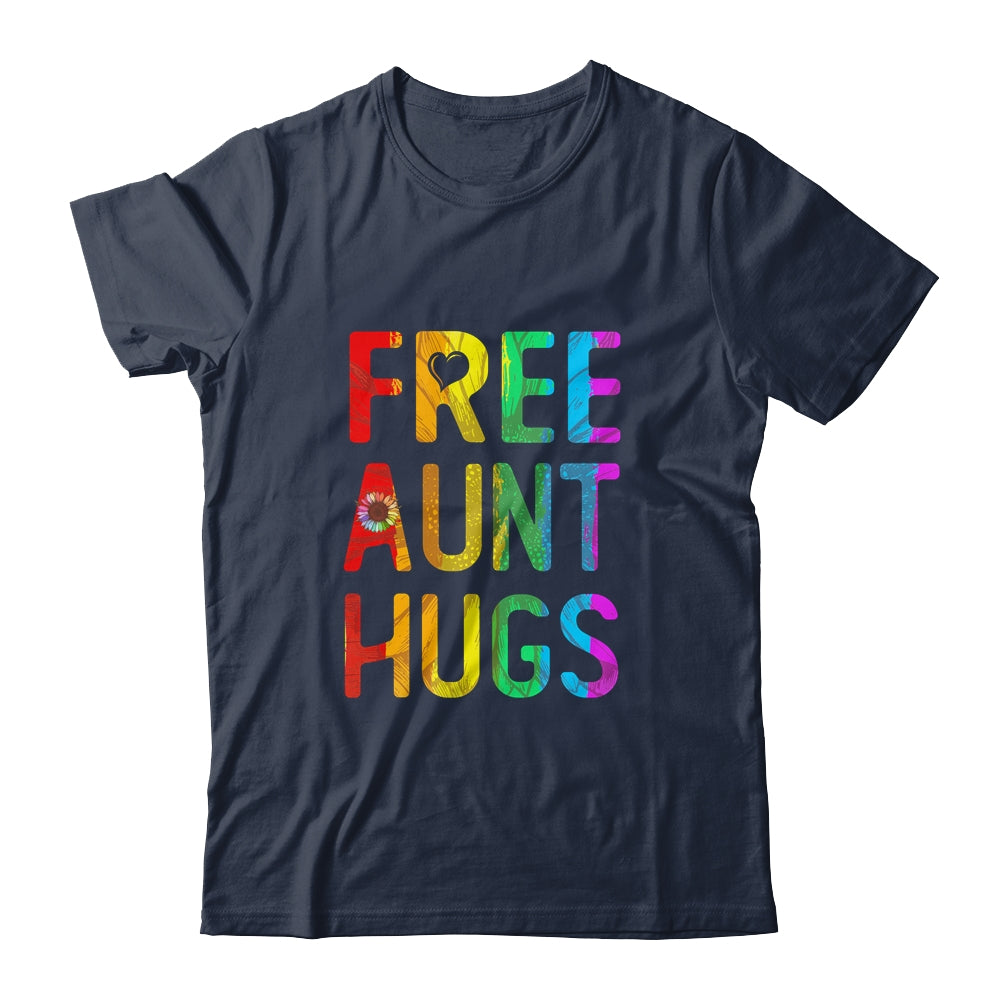 Proud LGBT Free Aunt Hugs LGBT Sunflower LGBT Gay Pride Shirt & Tank Top | siriusteestore