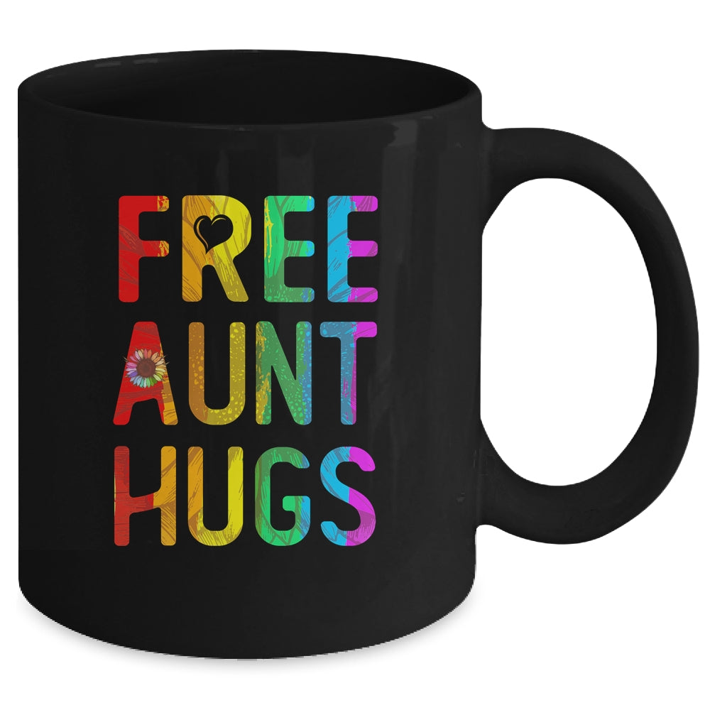 Proud LGBT Free Aunt Hugs LGBT Sunflower LGBT Gay Pride Mug | siriusteestore