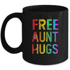 Proud LGBT Free Aunt Hugs LGBT Sunflower LGBT Gay Pride Mug | siriusteestore