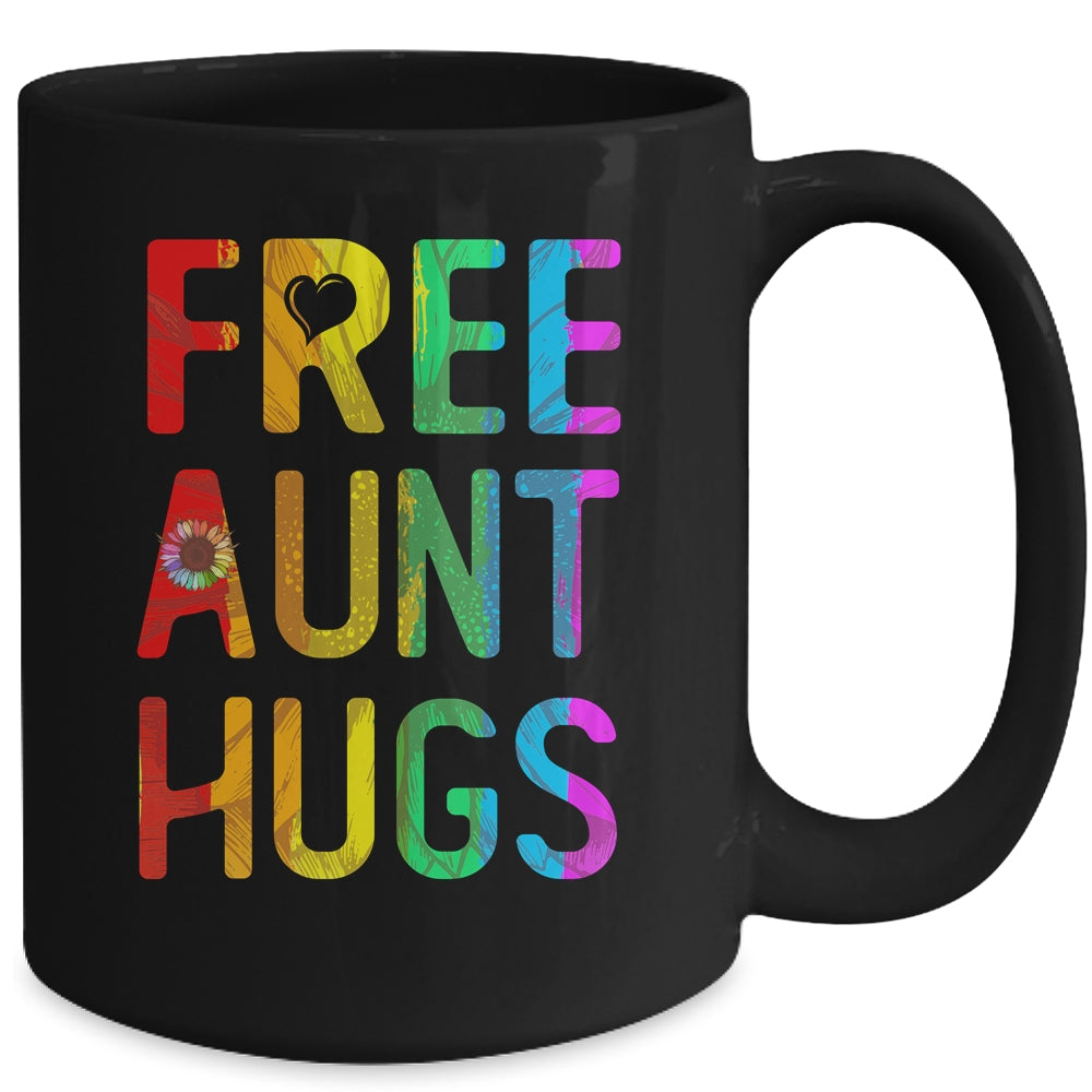 Proud LGBT Free Aunt Hugs LGBT Sunflower LGBT Gay Pride Mug | siriusteestore