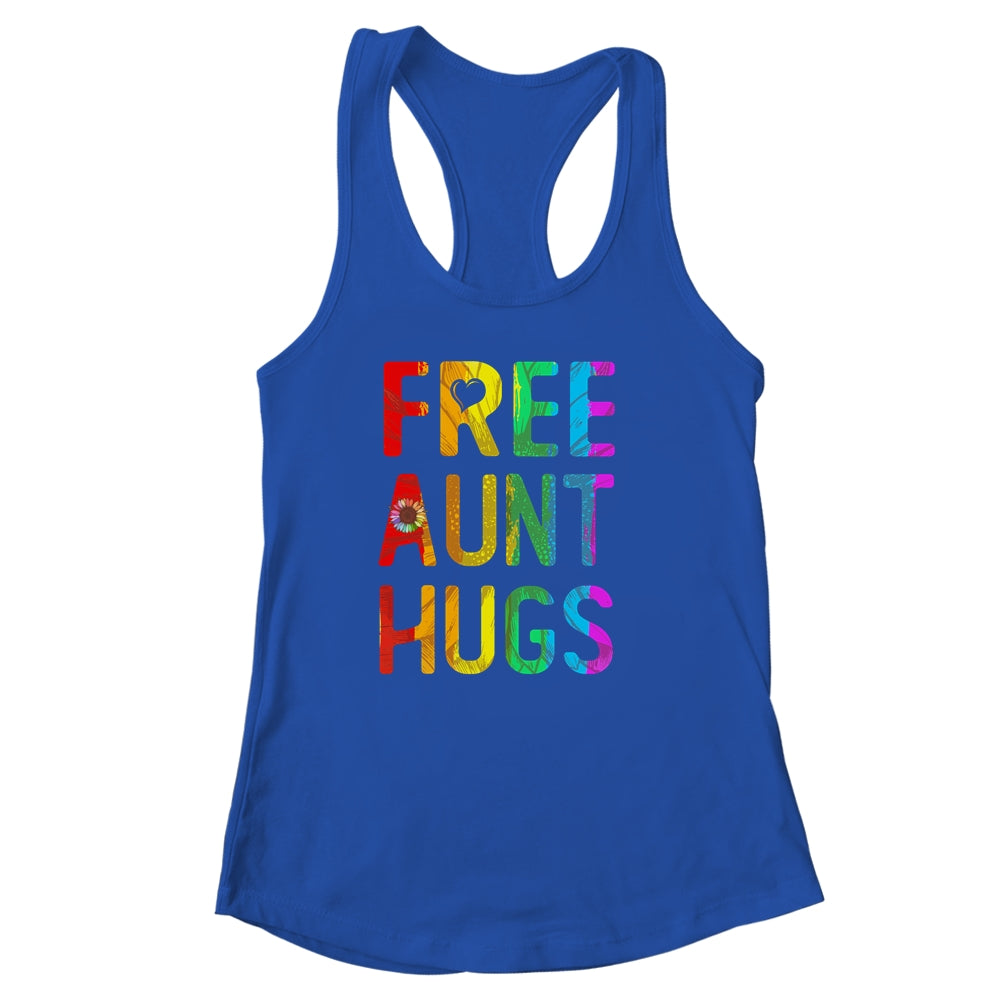 Proud LGBT Free Aunt Hugs LGBT Sunflower LGBT Gay Pride Shirt & Tank Top | siriusteestore