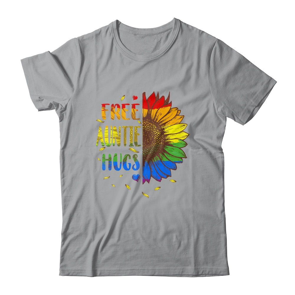 Proud LGBT Free Auntie Hugs LGBT Costume LGBT Gay Pride Shirt & Tank Top | siriusteestore