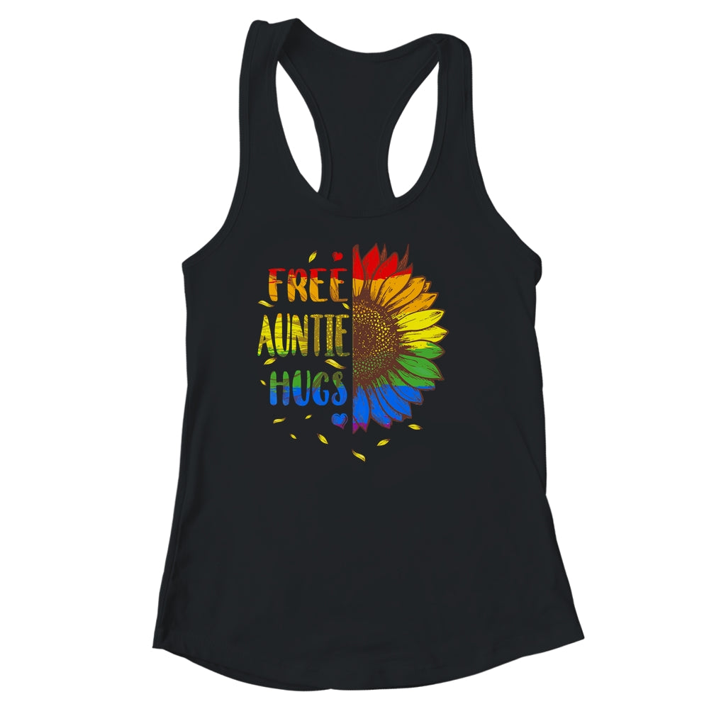 Proud LGBT Free Auntie Hugs LGBT Costume LGBT Gay Pride Shirt & Tank Top | siriusteestore