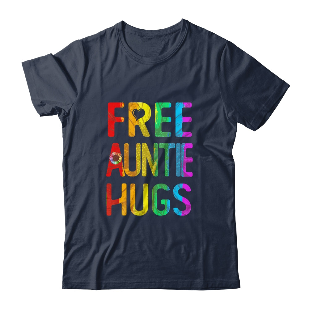 Proud LGBT Free Auntie Hugs LGBT Sunflower LGBT Gay Pride Shirt & Tank Top | siriusteestore