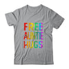 Proud LGBT Free Auntie Hugs LGBT Sunflower LGBT Gay Pride Shirt & Tank Top | siriusteestore