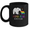 Proud Mom No Matter What LGBTQ LGBT Mom Pride Mama Bear Mug | siriusteestore