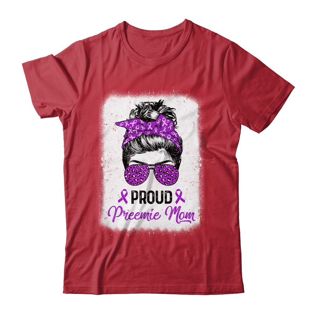 Proud Preemie Mom Messy Bun Prematurity Awareness Shirt & Hoodie | siriusteestore