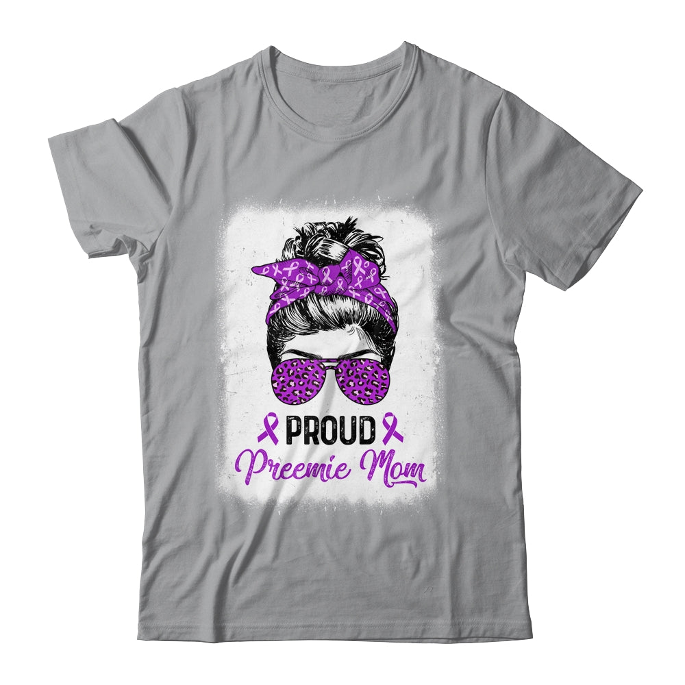 Proud Preemie Mom Messy Bun Prematurity Awareness Shirt & Hoodie | siriusteestore