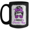 Proud Preemie Mom Messy Bun Prematurity Awareness Mug | siriusteestore