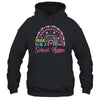 Proud To Be A School Pink Leopard Rainbow Stethoscope Nurs Shirt & Hoodie | siriusteestore