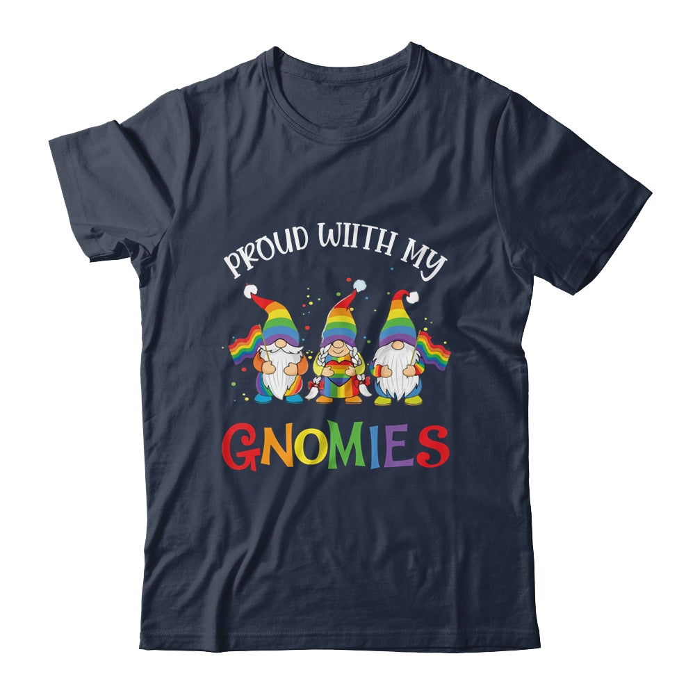 Proud With My Gnomies LGBTQ Gnomes Gay Pride Shirt & Tank Top | siriusteestore