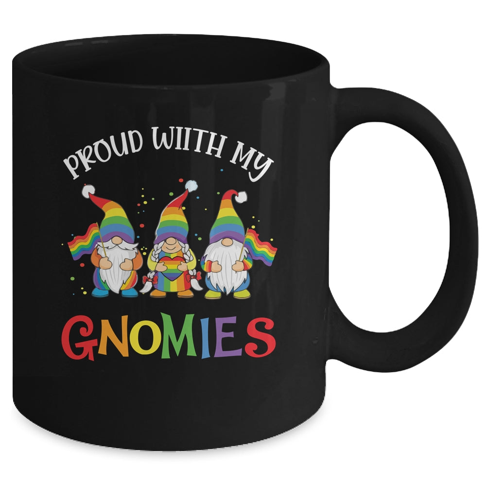 Proud With My Gnomies LGBTQ Gnomes Gay Pride Mug | siriusteestore