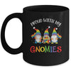 Proud With My Gnomies LGBTQ Gnomes Gay Pride Mug | siriusteestore