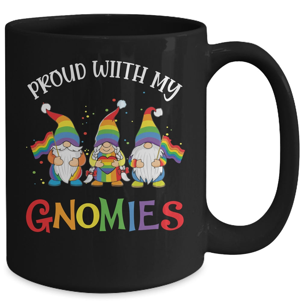 Proud With My Gnomies LGBTQ Gnomes Gay Pride Mug | siriusteestore