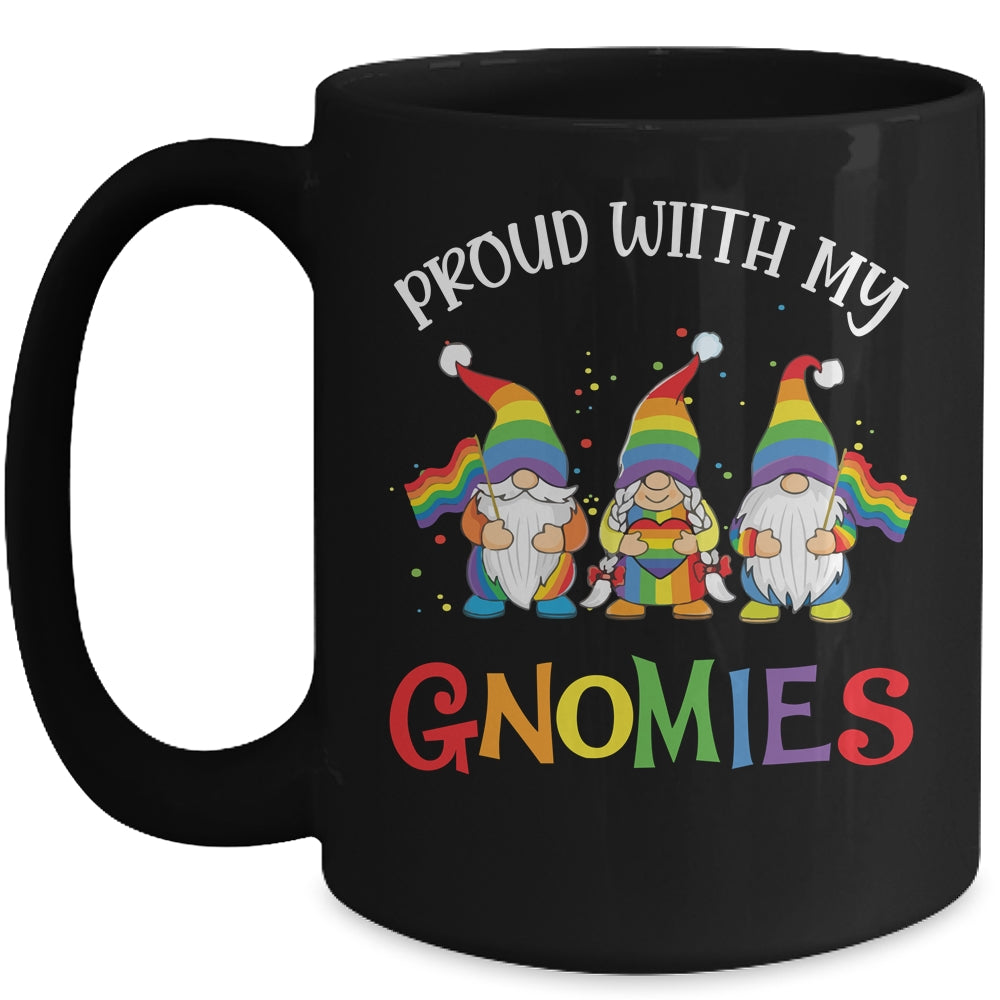 Proud With My Gnomies LGBTQ Gnomes Gay Pride Mug | siriusteestore
