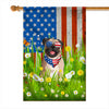 Pug American USA Flag 4th of July Dog Lover On Independence Day | siriusteestore