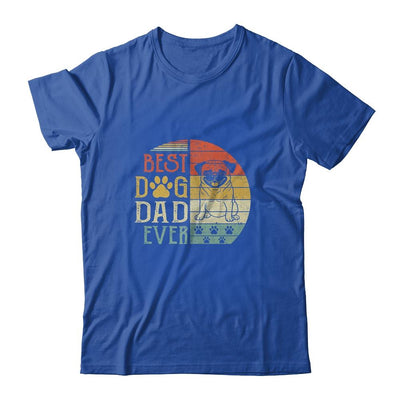 Pug Best Dog Dad Ever Vintage Father's Day Retro Shirt & Hoodie | Siriustee.com