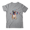 Pug Dog American USA Flag 4th of July Men women Lover Shirt & Tank Top | siriusteestore