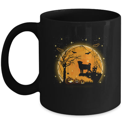 Pug Dog And Moon Funny Halloween Costume Gift Mug | siriusteestore