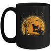 Pug Dog And Moon Funny Halloween Costume Gift Mug | siriusteestore
